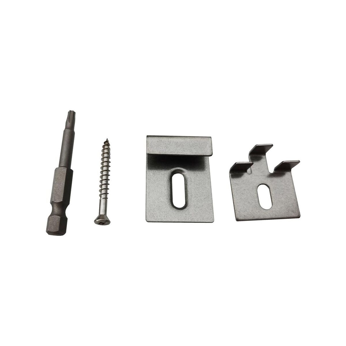 Klipsy montażowe 11cm do deski stalowe zestaw Naterial