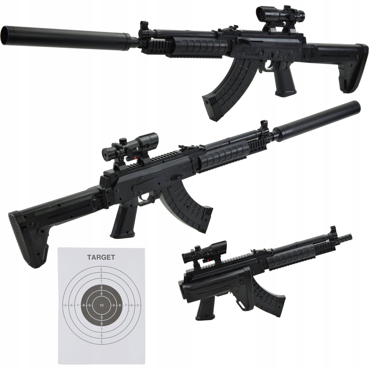 Wielki Karabin Pistolet Na Kulki 6Mm Laser 94Cm