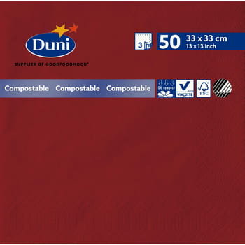 Duni Sales Poland SERWETKI 33/3W BORDOWE TISSUE 50 SZT. (154491)