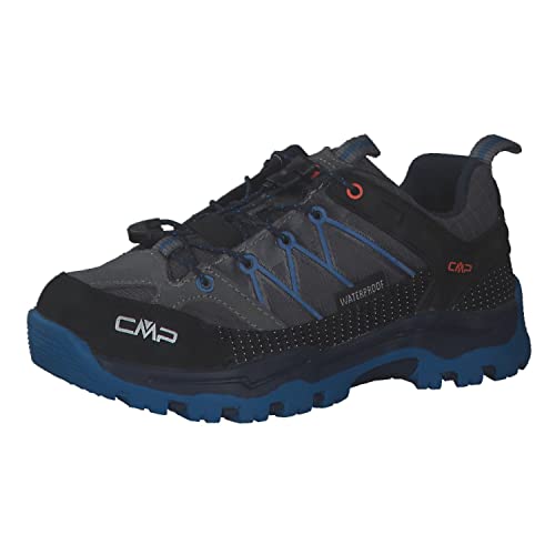 CMP Kids Rigel Low Trekking Shoe WP, Niskie buty wspinaczkowe Unisex - Dzieci, Graffite za granicą, 28 EU