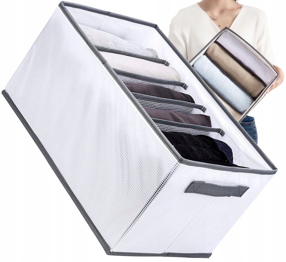 Organizer do szafy szuflady szafki ubrania sztywny