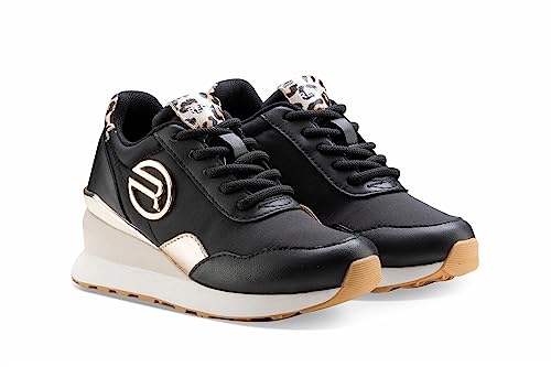 Replay Electra Jr 2 sneakersy dziewczęce, 168 Black Lt Gold, 29 EU