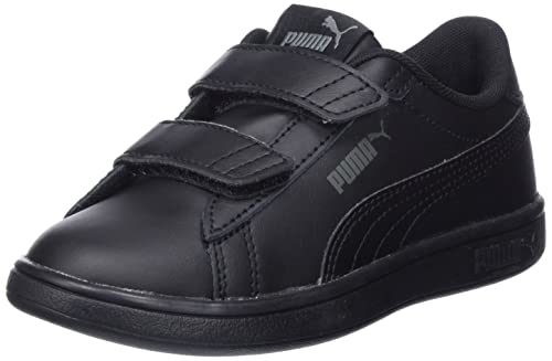 PUMA Smash 3.0 L V PS, Kapcie, Black-Shadow Gray, 32 EU, Puma Czarny Cień Szary, 32 EU