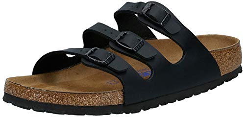 Birkenstock Classic Florida Birko-Flor klapki damskie Softfootbed, czarny - 38 EU
