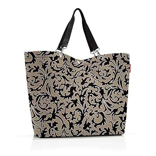 Reisenthel Shopper – torba na zakupy i elegancka torebka w jednym, z wodoodpornego materiału, Barokowy marmur, 35 EU