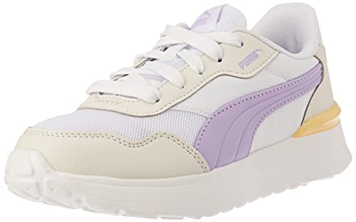 PUMA R78 Voyage PS, Kapcie, White-Vivid Violet-Feather Gray, 32 EU, Puma Biały Vivid Violet Feather Gray, 32 EU