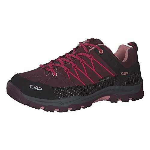 CMP Kids Rigel Low Trekking Shoes WP, Buty Rise Piesze wycieczki, Prugna Peach, 28 EU