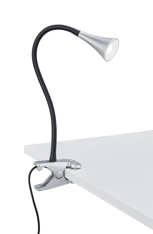 Trio RL Viper R22398187 lampka biurkowa klips 1x3W LED 3000K czarny / tytanowy