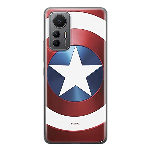 ERT GROUP etui na telefon Xiaomi 12 LITE, case oryginalny i oficjalnie licencjonowany przez Marvel, wzór Captain America 025, optymalnie dopasowane, plecki z TPU
