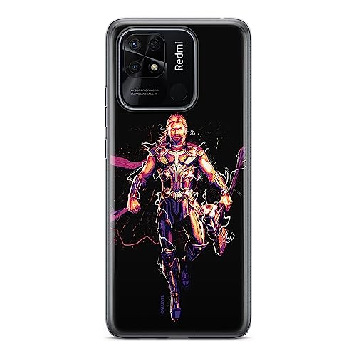 ERT GROUP etui na telefon Xiaomi REDMI 10C, case oryginalny i oficjalnie licencjonowany przez Marvel, wzór Thor 005, optymalnie dopasowane, plecki z TPU