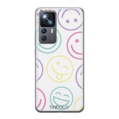 ERT GROUP etui na telefon Xiaomi 12T/12T pro/K50 Ultra, case oryginalny i oficjalnie licencjonowany przez Babaco, wzór Positive vibes 002, optymalnie dopasowane, plecki z TPU częściowo przeźroczyste