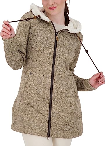 Deproc Active Damska kurtka polarowa z dzianiny, kurtka przejściowa, wiatrówka z kapturem KENNEWICK III