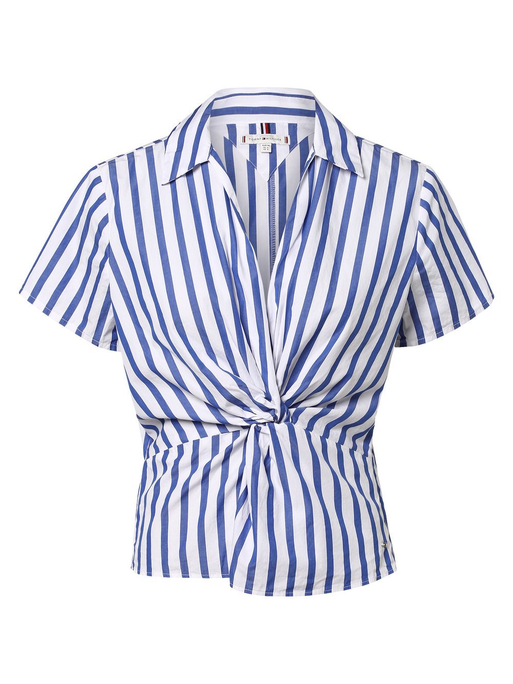 Tommy Hilfiger - Bluzka damska, niebieski|biały