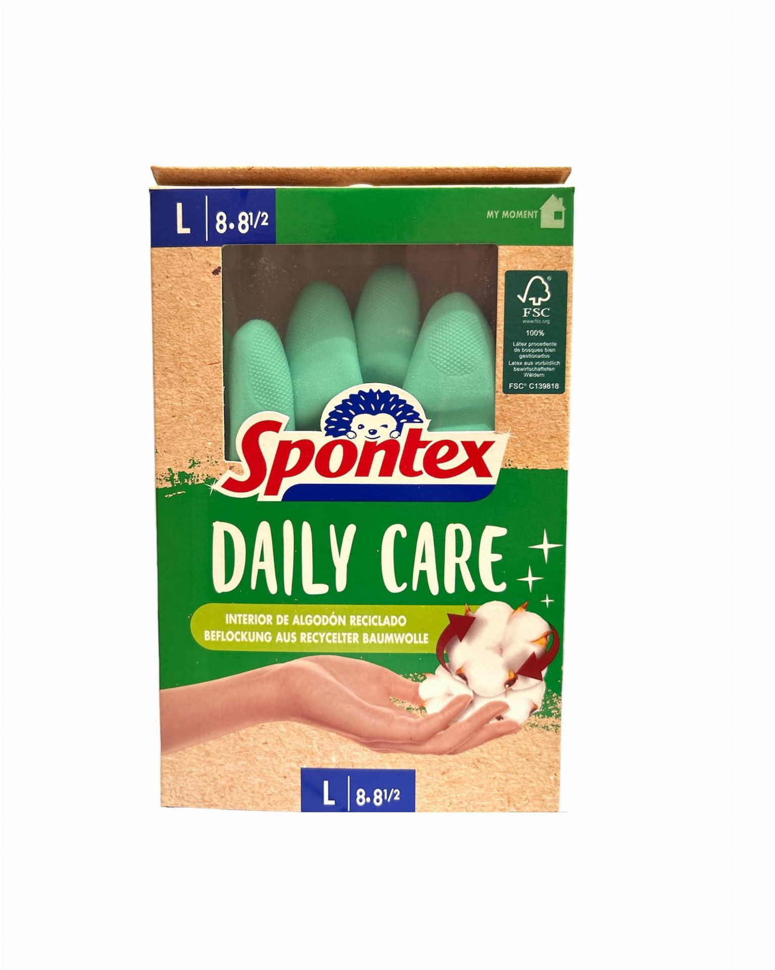 Spontex Rękawice lateksowe Daily Care L