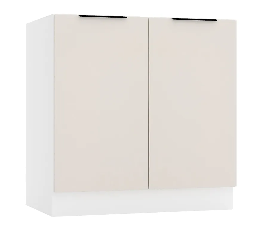 Dolna Szafka Kuchenna 80 Cm Beż Piaskowy A4-L74