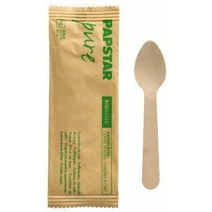 Łyżeczka drewniana 11cm (50 sztuk) pojedynczo pakowana 88450 PAPSTAR