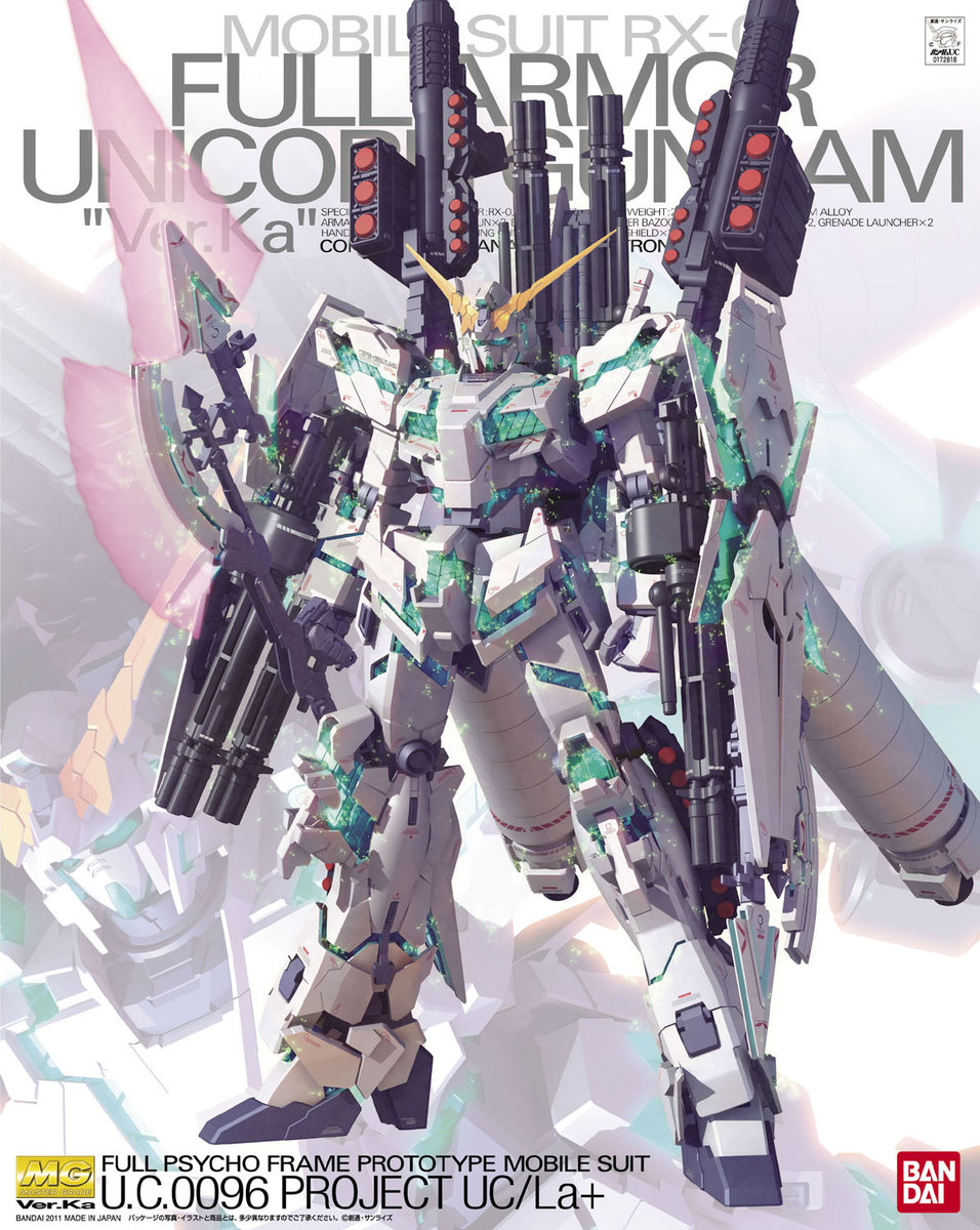 Bandai Figurka MG 1/100 FULL ARMOR UNICORN GUNDAM VER KA GUN61589