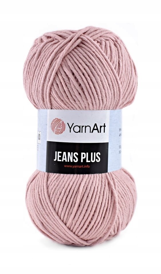 Włóczka YarnArt Jeans Plus 83 brudny róż