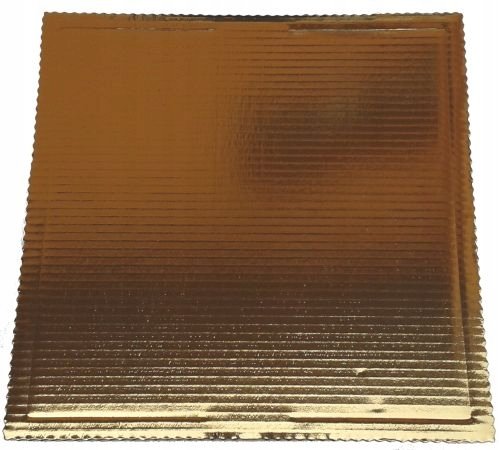 Złoty Podkład Pod Tort Ciasto 25 X 25Cm Sztywny Kw