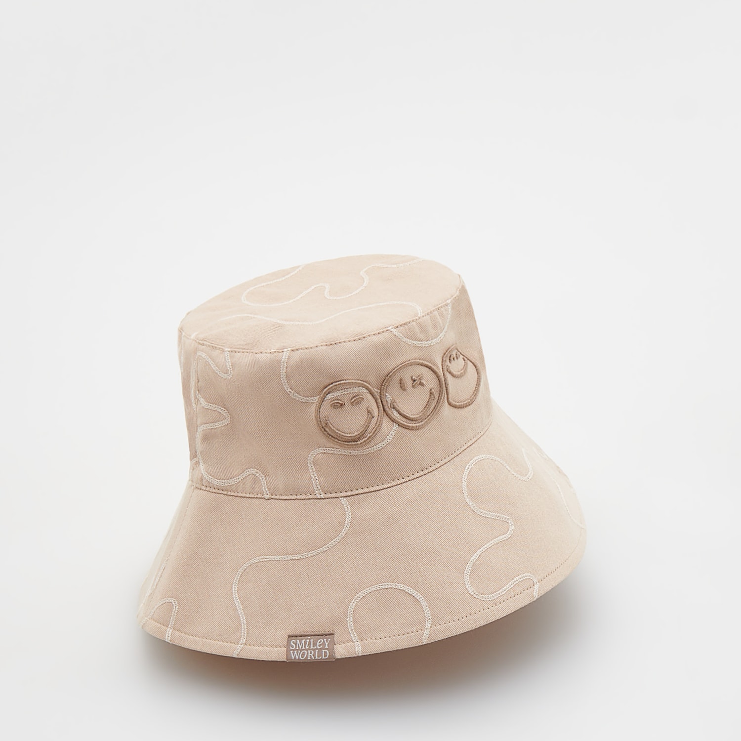 Reserved - Bucket hat SmileyWorld® - Beżowy