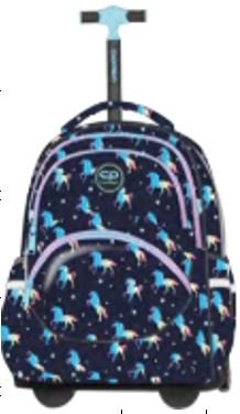 COOLPACK - STARR - PLECAK MŁODZIEŻOWY NA KÓŁKACH - BLUE UNICORN