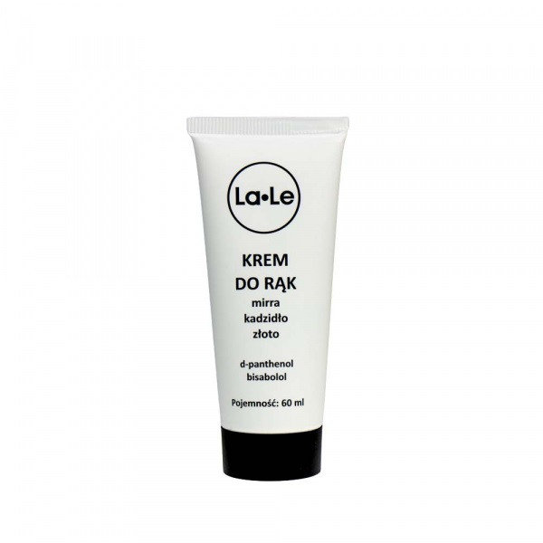 LA-LE Krem do rąk mirra kadzidło złoto 60 ml
