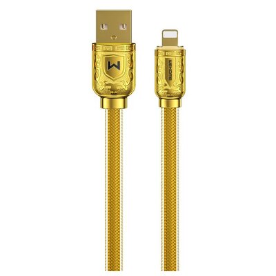 Wk Design Sakin Series kabel szybkiego ładowania / transmisji danych USB - Lightning 6A 1m złoty (WDC-161) WDC-161-Lightning
