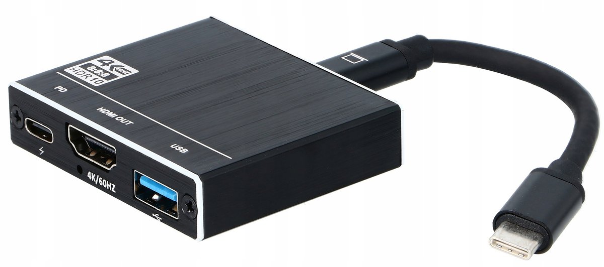 Adapter 3w1 Usb-c Hdmi 2.0+USB 3.0+USB C 4K/60Hz