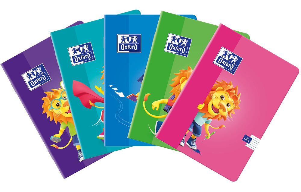 Oxford Zeszyt A5/16K linia podwójna Lion 10szt) OXFORD