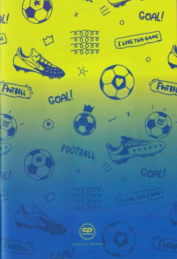 PATIO, Zeszyt A5 60K Kratka Coolpack Football 2T Paczka 10 Sztuk
