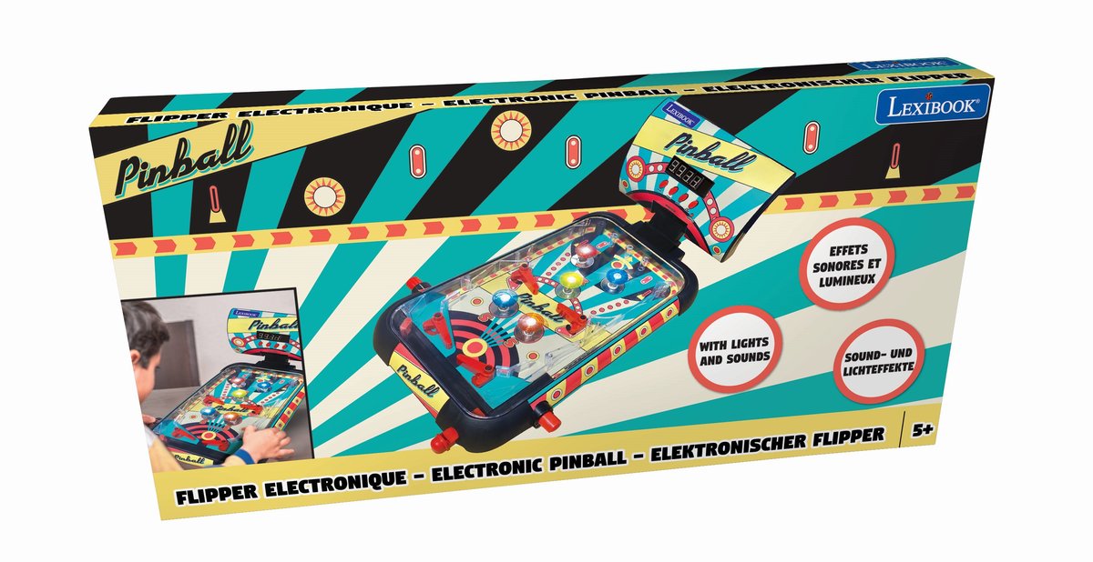 Lexibook, Elektroniczny Pinball Z Dźwiękiem I Światłami Jg610