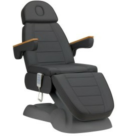 Fotel kosmetyczny elektryczny SILLON Lux 3 silniki szary, szara podstawa