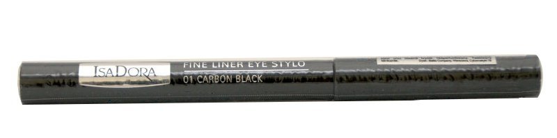 IsaDora Fine Liner Eye Stylo, eyeliner w pisaku 01 Carbon Black, 1,1 ml