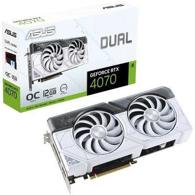 ASUS GeForce RTX 4070 12GB DUAL OC WHITE 90YV0IZ4-M0NA00