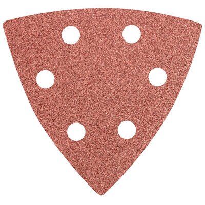 Topex Grupa sp. z o.o. S.K. Papier ścierny delta na rzep 93x93mm K100 5szt. z otworami 55H766