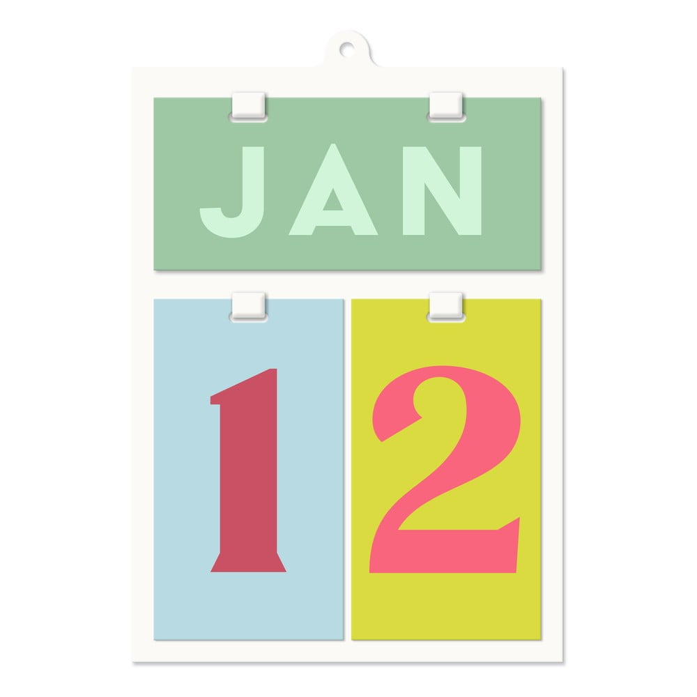 Uniwersalny Kalendarz Ścienny 'Perpetual Wall Calendar' | Designworks Ink