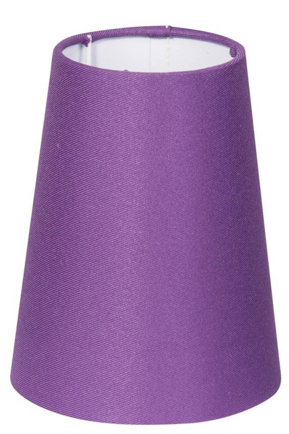 Candellux ABAŻUR CONE STOŻEK (D-12,5 H-15)CM E14 FIOLET WYSOKIE RABATY 77-10575