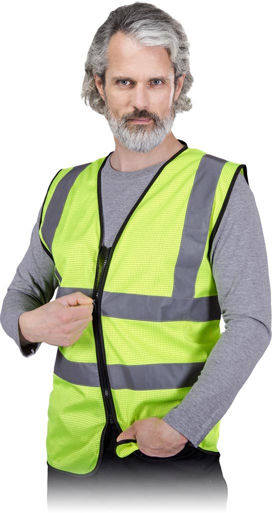 Reis KAMIZELKA OSTRZEGAWCZA 2XL - KOS-MESHZIP YB ab_KOSMESHZIPYB2XL