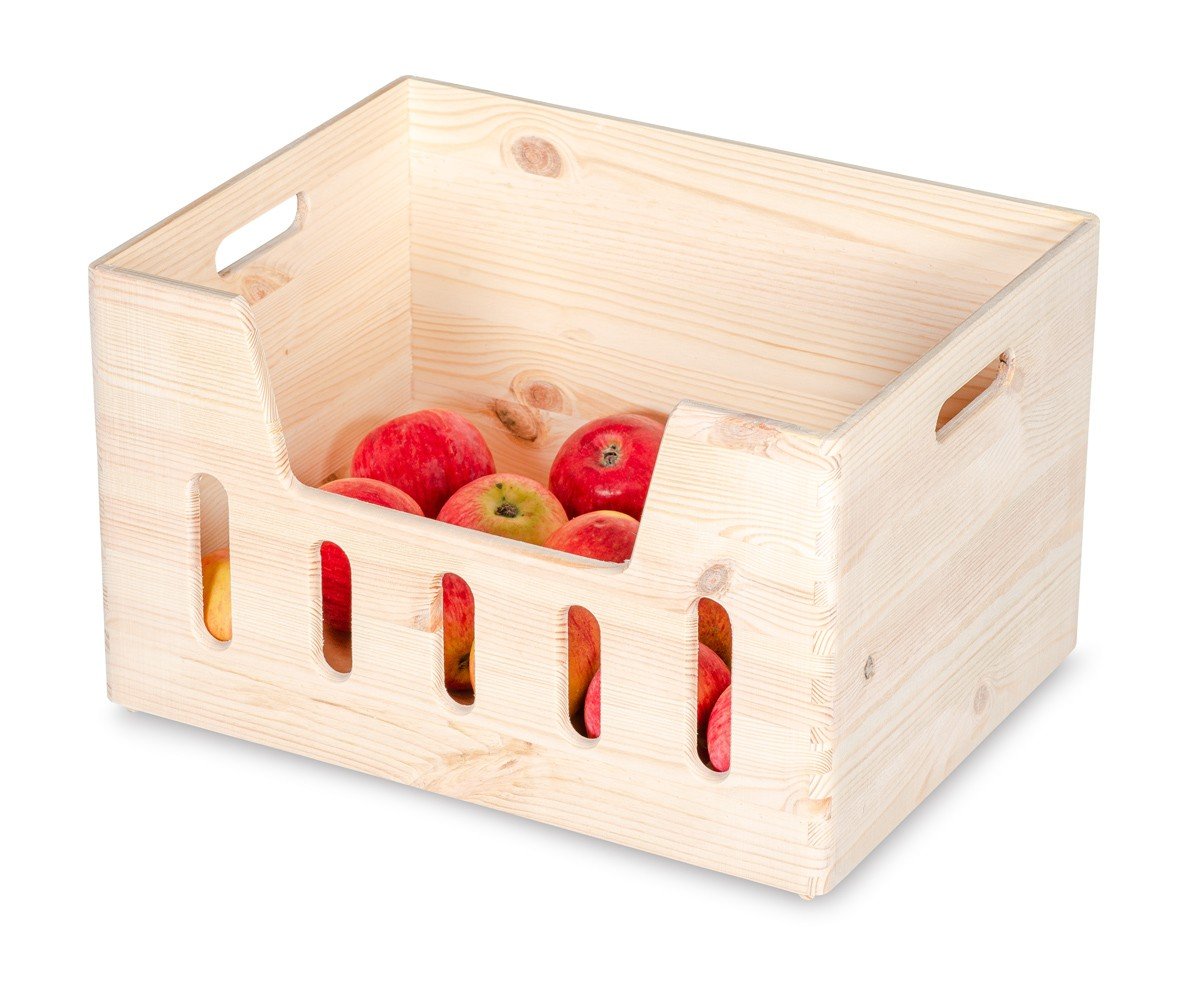 Skrzynka drewniana 40x30x23 cm z wybraniem