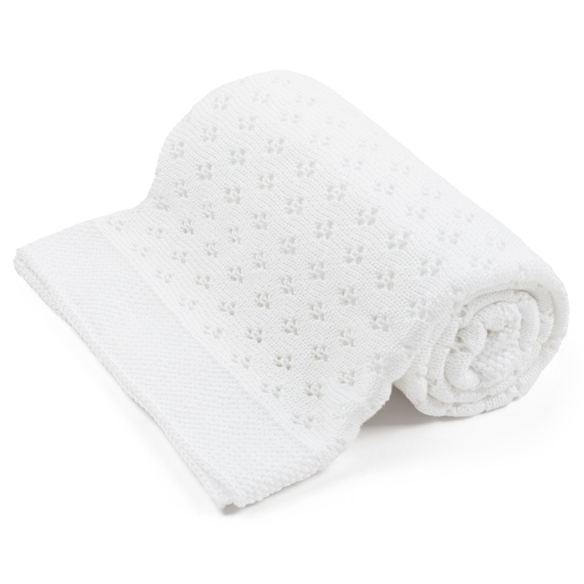 Ażurowy kocyk bambusowy bianchi