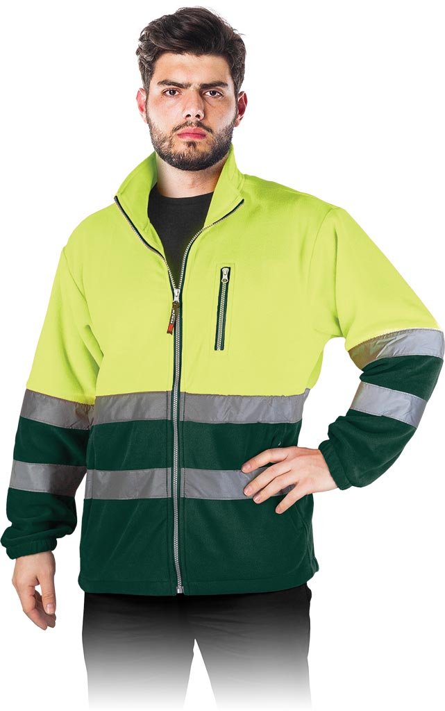 Bluza ochronna z polaru żółto-zielony roz.XXL