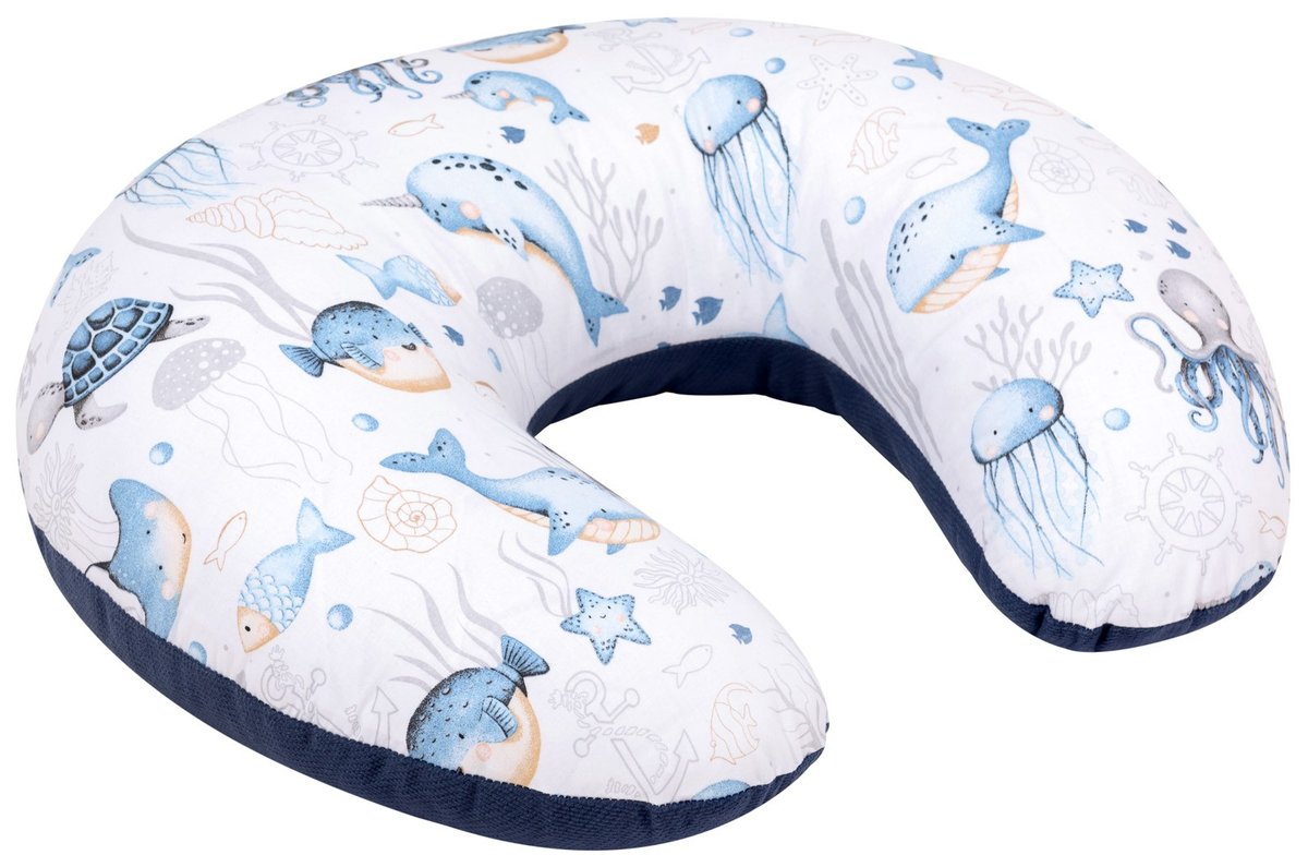 Poduszka do karmienia Verne, rogal ze zdejmowanym pokrowcem