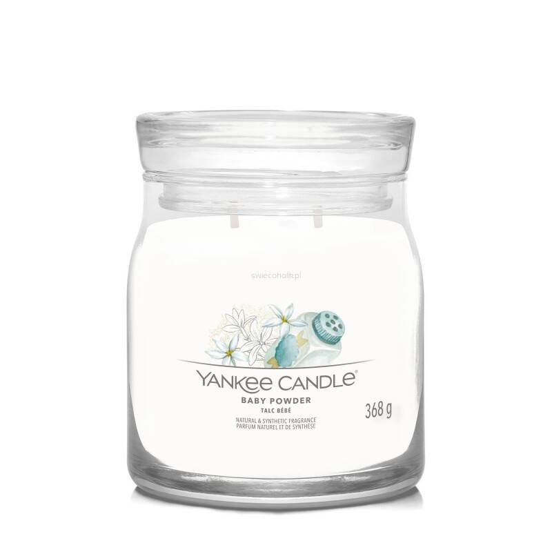Yankee Candle Świeca zapachowa Baby Powder średnia