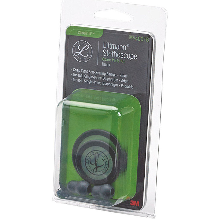 Zestaw naprawczy do stetoskopów Littmann Classic III i Cardiology IV, czarny