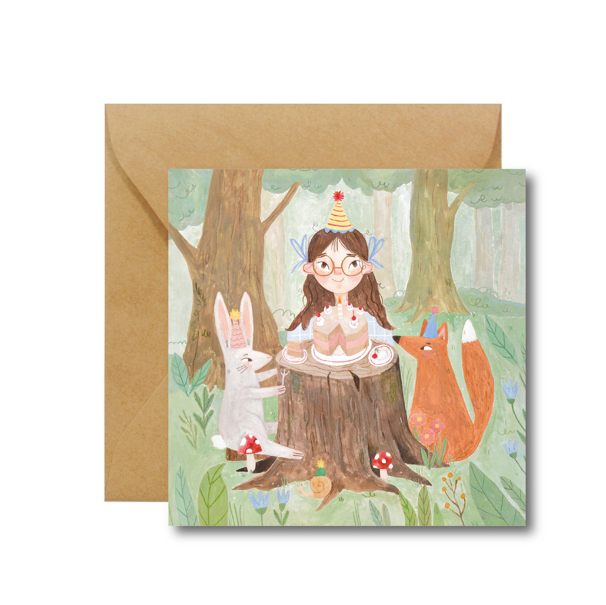 BIRTHDAY GIRL - kartka okolicznościowa, urodzinowa