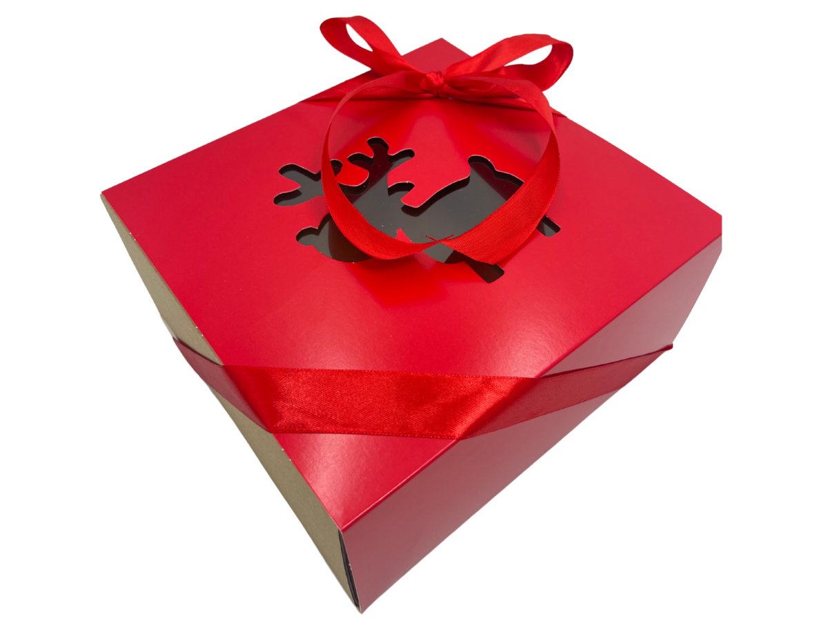 Pudełko Prezentowe Czerwony Renifer Święta 5szt / Paxit