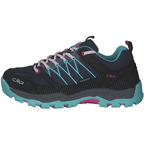 CMP Rigel Low Trekking Kids Wp Walking Shoe, B.Blue-Acqua, 41 EU, B Blue Acqua, 41 EU