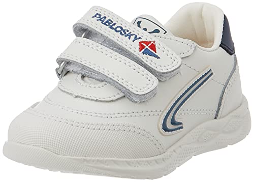 Pablosky 297002, Trampki dziecięce unisex, biały, 23 EU
