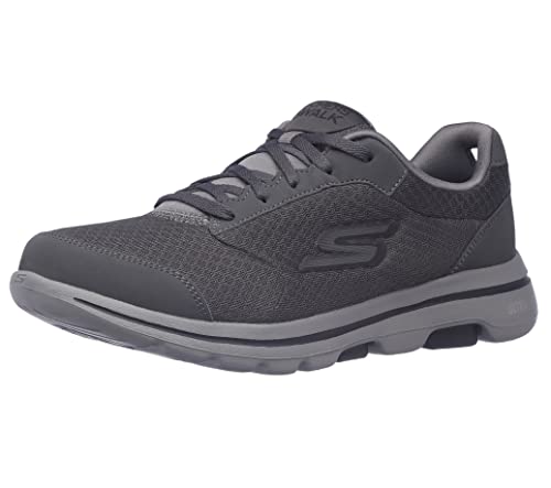 Skechers Gowalk 5 Demitasse męskie sneakersy, Węgiel drzewny/czarny, 9.5 X-Wide