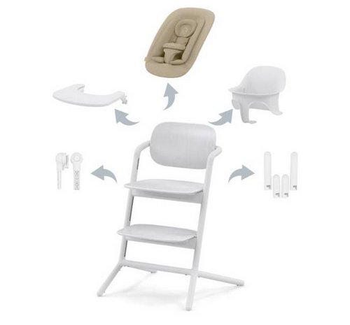 CYBEX Krzesełko LEMO 4-in 1 Set ABTSHE All White - white